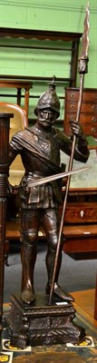 Lot 382 - A bronze figure of a soldier