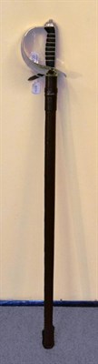 Lot 400 - A George VI dress sword with leather bound scabbard