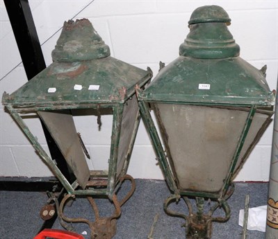 Lot 1047 - Two large lanterns (a.f.)