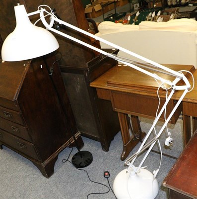 Lot 1071 - An oversized anglepoise floor lamp and a similar lamp