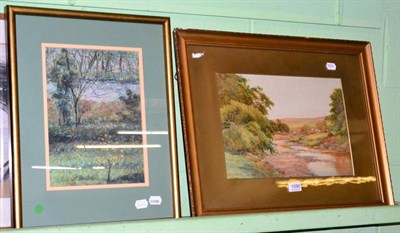 Lot 1090 - Harry Sticks (1867-1938) the view from St John's Chapel, watercolour, signed