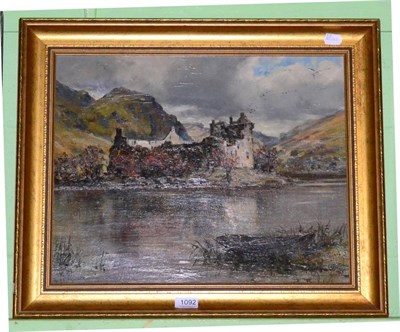 Lot 1092 - Peter Buchanan, Kilchurn Castle, Loch Awe, signed lower right, titled to label verso