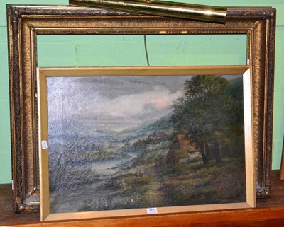 Lot 1101 - W Richards, a country river landscape, oil on canvas, signed lower left