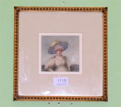 Lot 1118 - Maud Goodman, watercolour, signed, with receipt