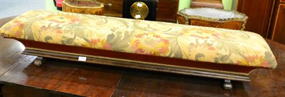 Lot 1165 - A 19th century mahogany long footstool