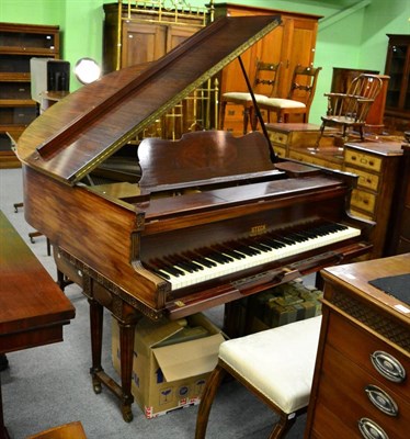 Lot 1191 - An early 20th century mahogany cased Steck pianola 'piano' by Aeolian company Ltd, together...