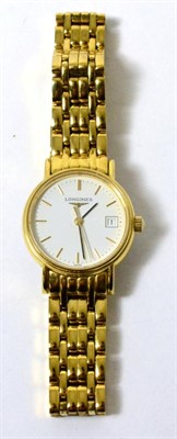 Lot 4 - A Longines gold plated wristwatch