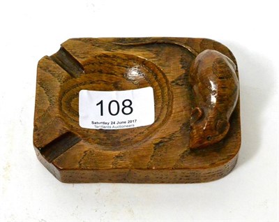 Lot 108 - A Robert ";Mouseman"; Thompson oak ashtray