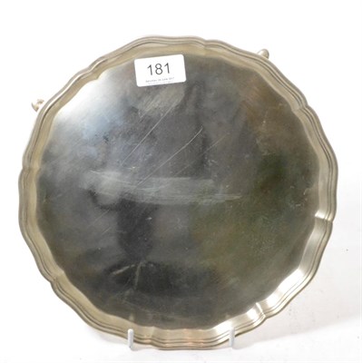 Lot 181 - A silver salver