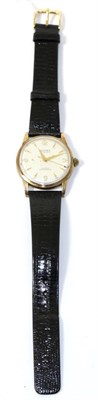 Lot 232 - A gents Bernex 9ct gold wristwatch inscribed, dated 1958, stamped '375'