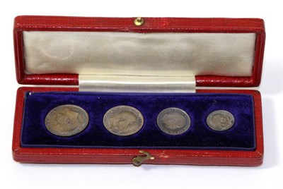 Lot 240 - Cased set of 1906 Maundy money