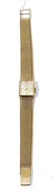 Lot 267 - A 9ct gold Bulova wrist watch