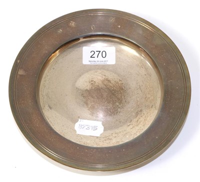 Lot 270 - A silver Armada dish, London, 1966, 10.8ozt