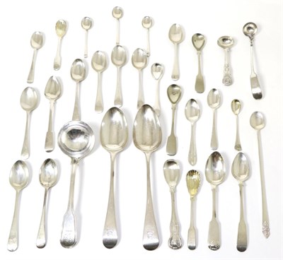 Lot 315 - A quantity of mixed silver spoons