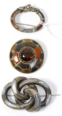 Lot 333 - Three Scottish brooches