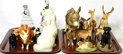 Lot 346 - Beswick Animals Including: 'Stag Standing', model No. 981, 'Doe', model No. 999A and 'Fawn', Second