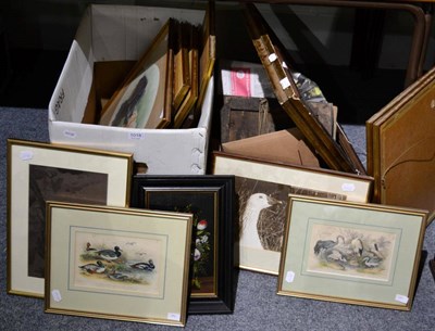 Lot 1018 - A period gilt frame, a Chinese painting on silk, a group of R. Clay, Son, and Taylor, Printers...