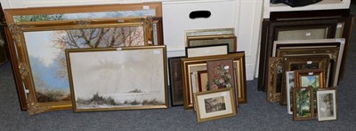 Lot 1094 - A large quantity of 19th and 20th century collection of oils, watercolours, photographs and...