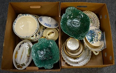 Lot 1120 - Quantity of ceramics including Masons, Spode etc (in two boxes)