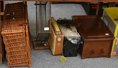 Lot 1133 - A Bush VTR 103 radio together with a Philips model 2514 radio (circa 1928), an Osram four new music