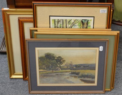 Lot 1152 - A small group of watercolours and prints