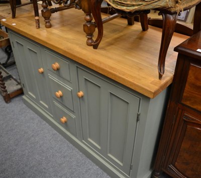 Lot 1158 - A modern part painted sideboard