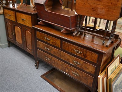 Lot 1159 - A small sideboard together with a dressing table