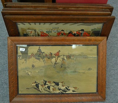 Lot 1166 - Set of six coloured prints after Cecil Aldin, The Fallowfield Hunt