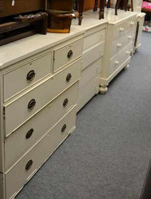 Lot 1178 - Four various painted chests of drawers