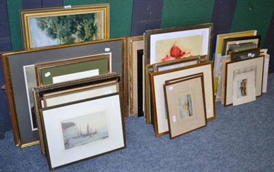 Lot 1195 - A large quantity of framed articles including prints, watercolours and oils