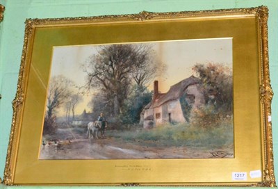 Lot 1217 - Henry Charles Fox (British, 1860-1925), Bessington, North Devon, Watercolour, signed and dated 1904