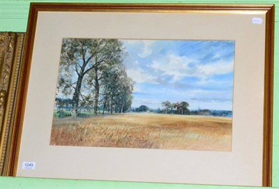 Lot 1245 - J Barrie Haste ";Summer Vale of Mowbray";, watercolour