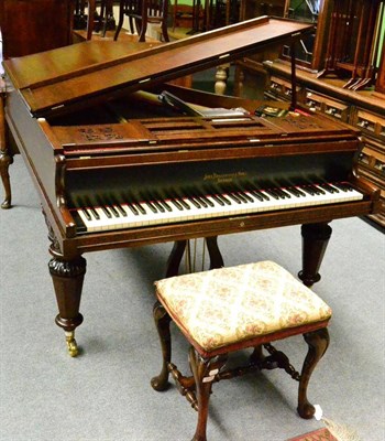 Lot 1360 - An oak Broadwood piano (used in T V Forsyte Saga, comes with copy of DVD)   By repute the Broadwood