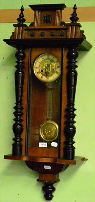 Lot 1403 - A Vienna type striking wall clock