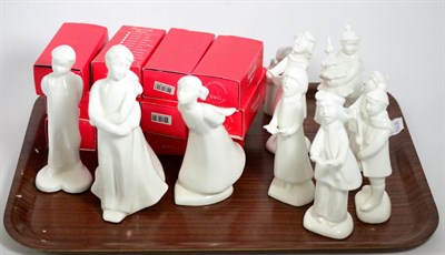 Lot 24 - Set of Royal Doulton Christmas Dreams figures; three figures Images series examples; and a set...