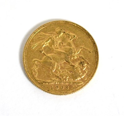 Lot 117 - An Edwardian VII 1903, gold sovereign