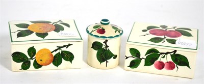 Lot 182 - Two Plichta trinket boxes and a Plichta preserve jar