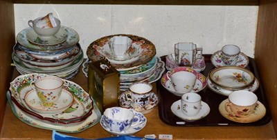 Lot 219 - A quantity of decorative tea and dinnerwares including Newhall, Royal Crown Derby, Royal Worcester