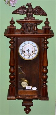 Lot 225 - A Gustav Becker striking wall clock