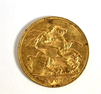 Lot 244 - An Edwardian VII 1907, gold sovereign