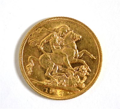 Lot 249 - An George V 1912, gold sovereign