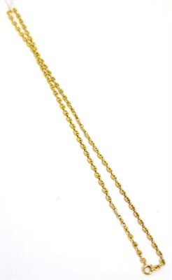 Lot 255 - An anchor chain necklace, length 62cm, stamped '750'