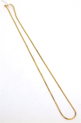 Lot 284 - A 9 carat gold s-link chain necklace, length 70cm