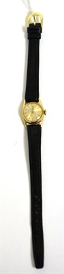 Lot 291 - A 14 carat gold lady's wristwatch, signed Tissot