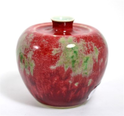 Lot 359 - A Chinese apple-form vase, bearing Kangxi marks