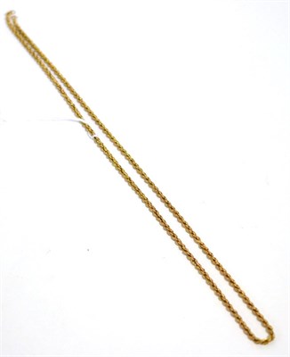 Lot 407 - A 9 carat gold rope chain necklace, length 82.5cm