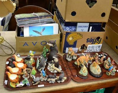 Lot 1006 - A collection of Border Fine Arts figurines, mainly membership, including otters and fox models,...