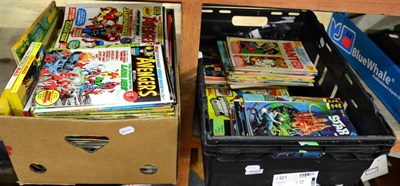 Lot 1023 - A large quantity of assorted comic books including Super Man, Spider Man, The Incredible Hulk,...