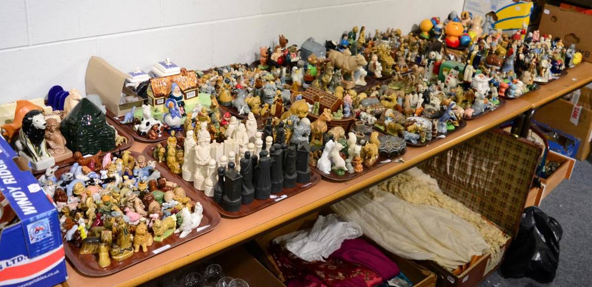 Lot 1046 - A large collection of Wade pottery including Whimsies (twelve trays)