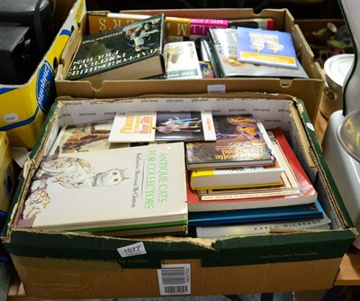 Lot 1077 - Two boxes of modern books